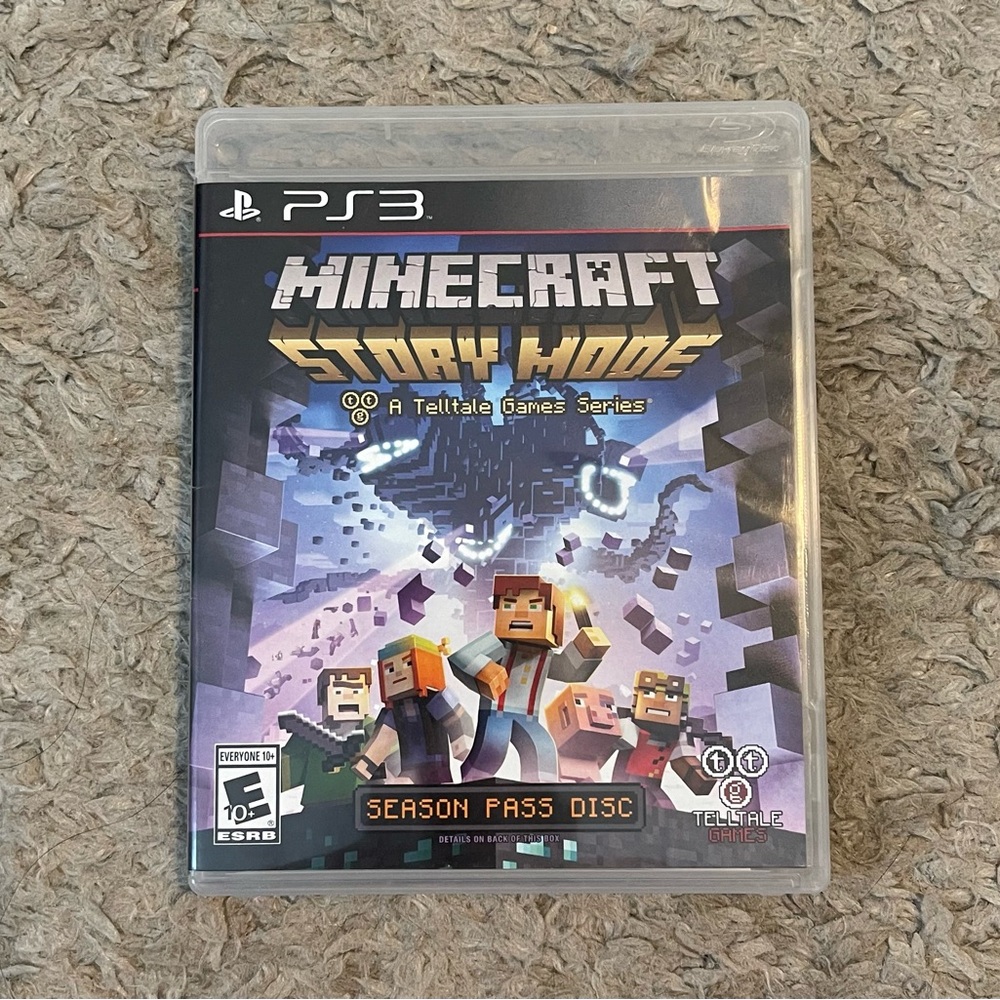 PS3 Minecraft Story Mode A Telltale Games Series Season Pass Disc Video Game